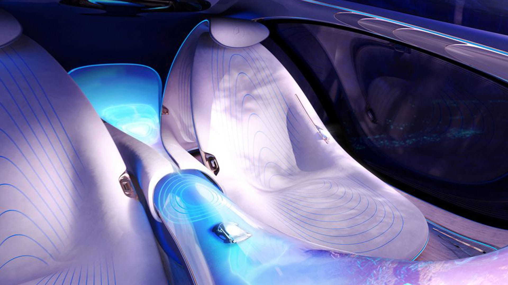 MercedesBenz unveils Avatarinspired concept car at CES 2020